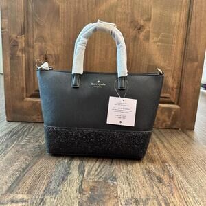 Kate Spade New York Ina Saffiano PVC Black Handbag